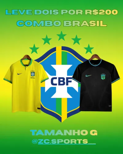 COMBO BRASIL: Leve duas por 200