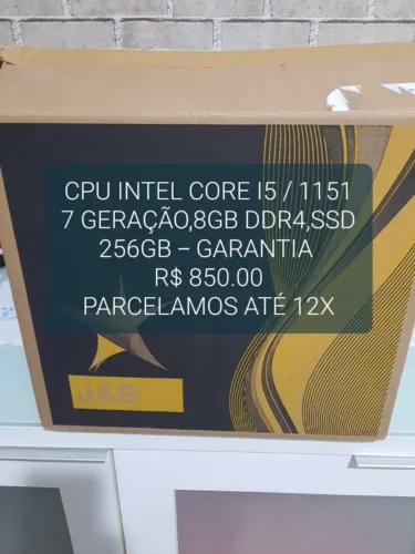 Cpu Intel Core I5 7 Geração,8GB Ddr4,Ssd 256GB - Garantia.