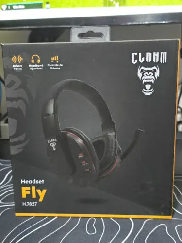Headset Gamer Fly Red da Clanm - Conforto, Estilo e Alta Performance para Seus Jogos!
