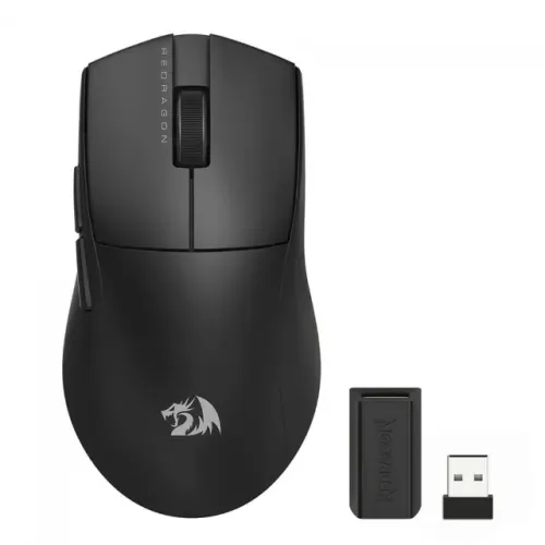 Mouse Gamer Sem Fio Redragon King Pro, Wireless, Bluetooth, 26000 DPI, 7 Botões, Preto