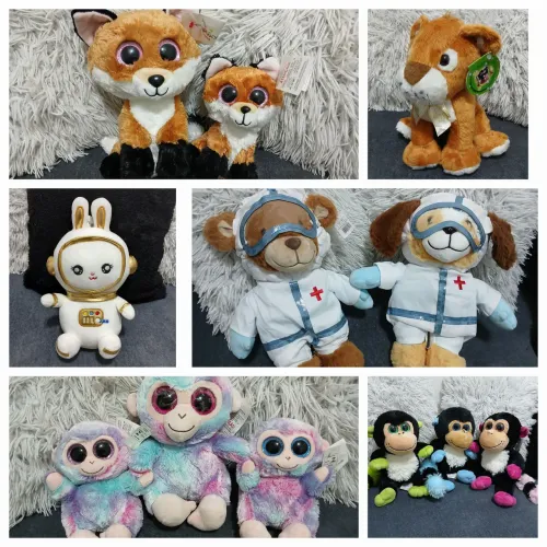 Pelúcias Novas a partir de 30 reais vários modelos Brmachine ursos grua