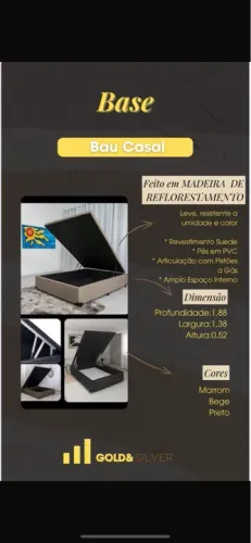 Base de Cama Casal em Madeira de Reflorestamento promoção