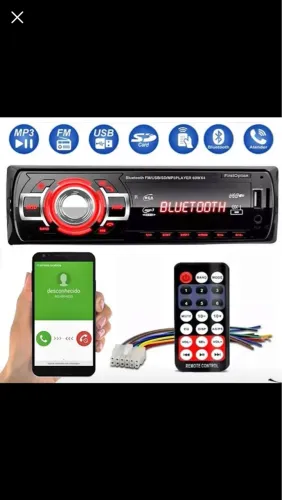 Som automotivo Bluetooth FM/USB/SD/MP3PLAYER 60WX4