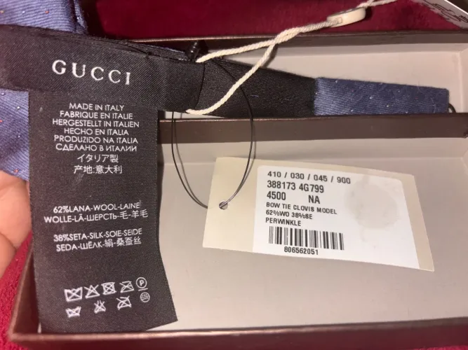 Gravata Borboleta Gucci - Original