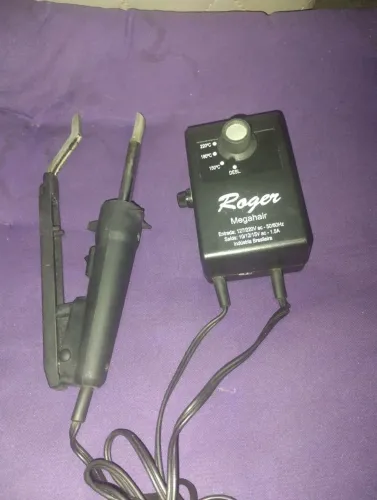 Máquina Roger de Fusão Aplicação De Extensão Capilar Mega Hair
