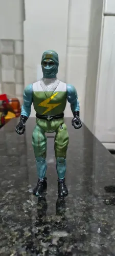 Boneco Rainin Wild Ninja Jiraya Anos 80 Glasslite Rambo (Usado)