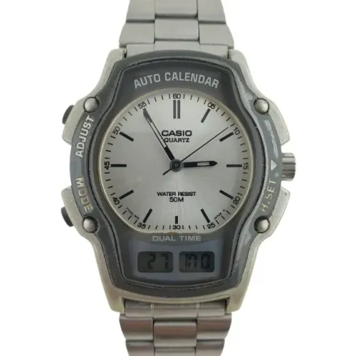Relógio Casio Mod 2318 Dual Time Retrô AnaDigi Masculino