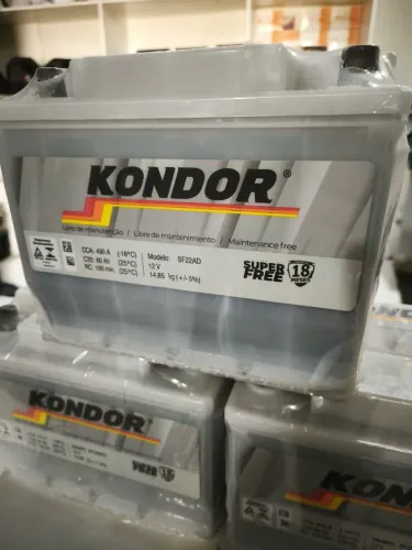 Bateria de Carro Kondor SF22AD 12V 60Ah Nova