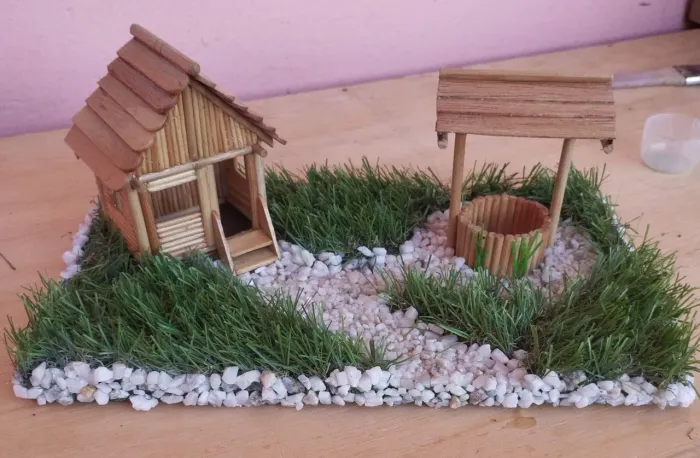 Miniatura Decorativa - Casinha e Poço