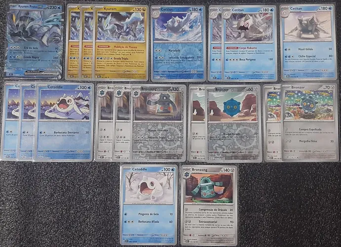 Deck kyurem preto ex cartas originais de pokémon