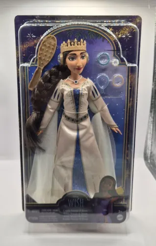 Boneca rainha Amaya de Rosas - Disney Wish