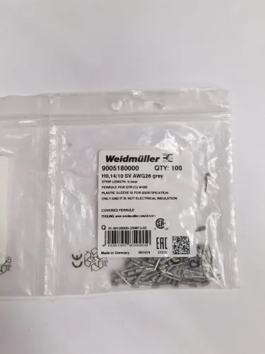 Terminal para cabos 0,14mm -  cód *0 - Weidmüller