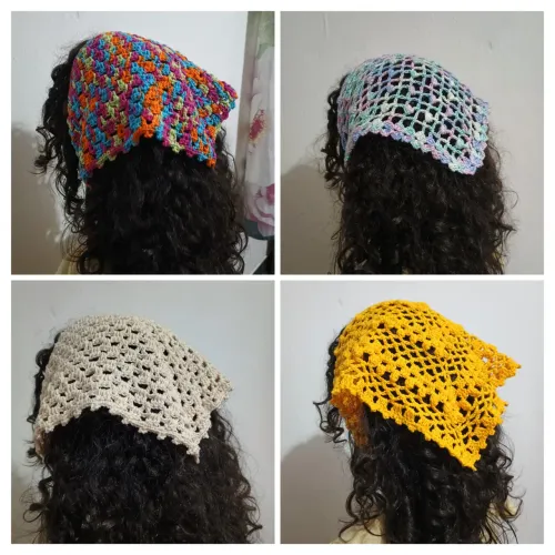Bandanas de Crochê Artesanais