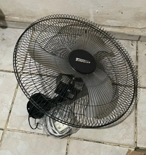 Ventilador Parede 60cm Industrial Turb 3 Pá 110V Preto Turbolex
