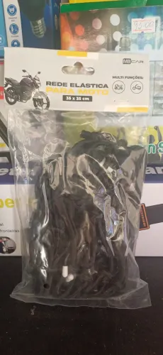 Rede Elástica para Moto 35x35cm - Prática e Segura