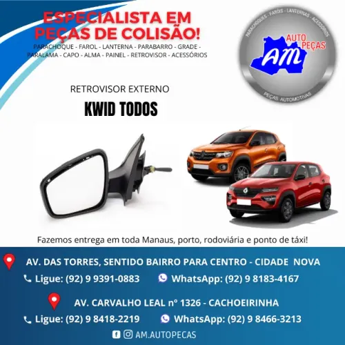 retrovisor kwid GENUINO