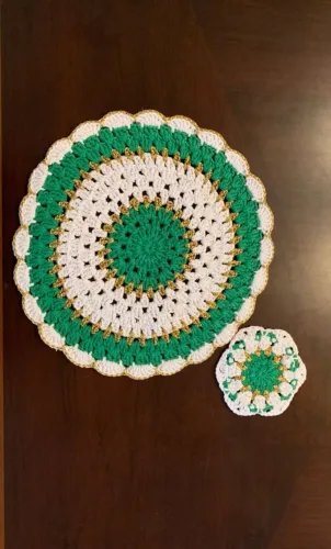 Jogo Americano com porta copos