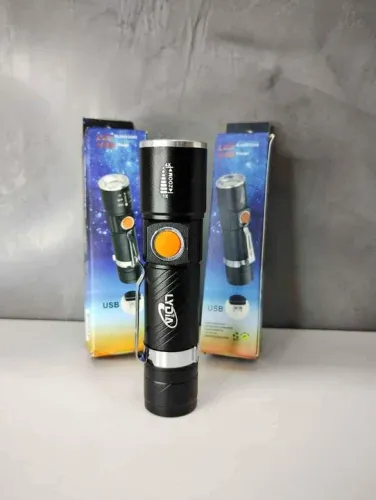 Lanterna Tática Recarregável USB Zoom 1000 Lumens