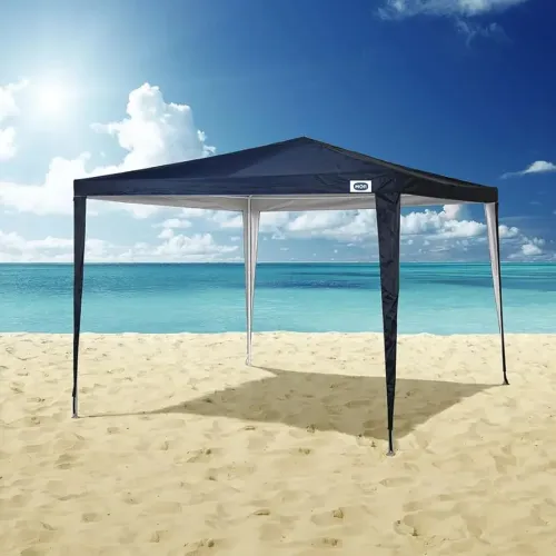 Gazebo Mor 3m x 3m Poliester Oxford Azul com Silvercoating