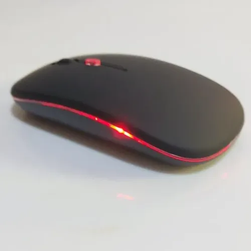 (Novo) Mouse Sem Fio Recarregável 2 em 1 (Bluetooth e Wireless) + Botão Dpi