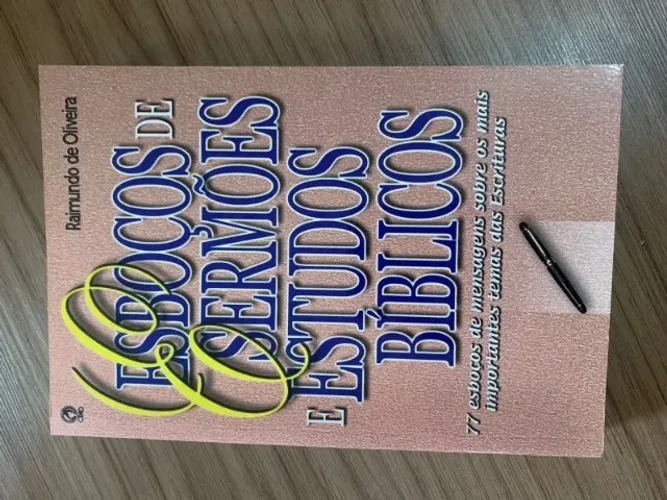 Livro: esboço de sermões e estudos bíblicos