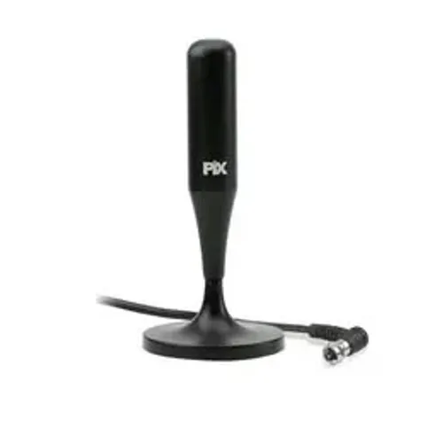 Antena Multi Interna Hdtv 5M Base com Ima Plug 90 Graus Cabo 5M Pix