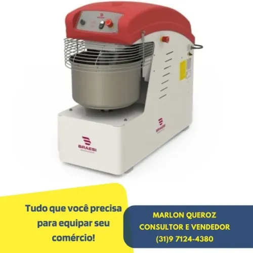 Amassadeira 25 Quilos Espiral Trifásica Nova