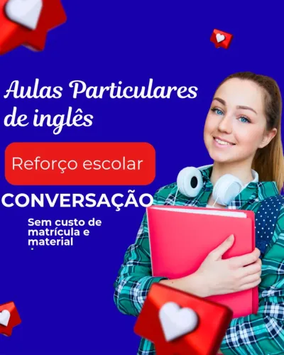 Aula particular de inglês.