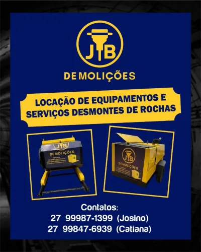 Locação e Serviços desmontes de Rochas