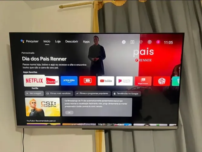 Tv tcl 55 pol Android