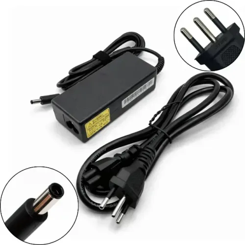 Fonte Carregador Original Dell 65W 19.5V 3.34A com Cabo de Força