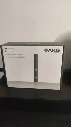 Microfone condensador profissional AKG P170, NUNCA USADO