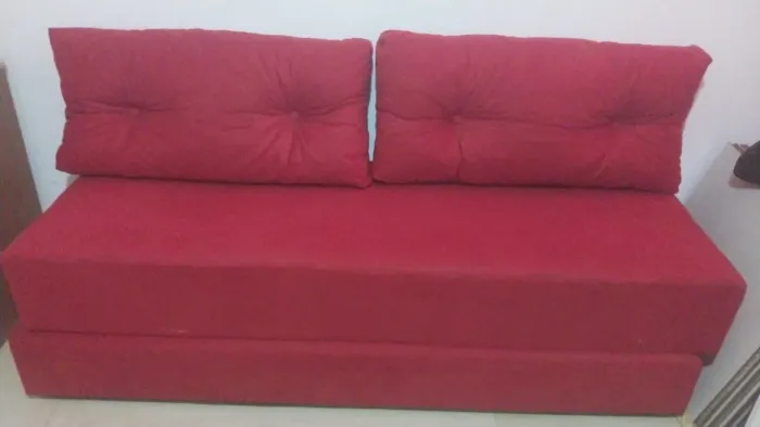 Sofá Bicama Vermelho