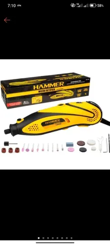 Micro retifica Hammer 135w 40 pecas