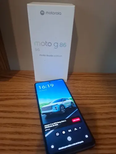 Celular Motorola Moto G86 com nota fiscal camera de alta qualidade sem detalhes.