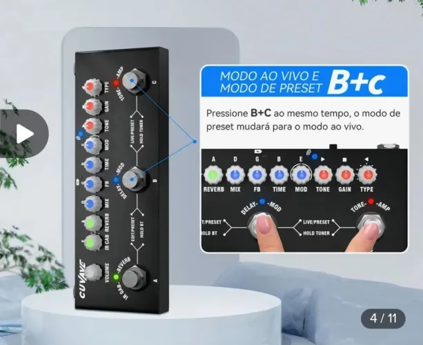Pedal de efeito Cuvave novo
