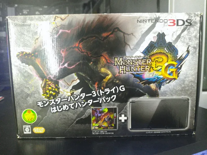 Nintendo 3DS Old Edição Monster Hunter Japonês - Completo com Jogo