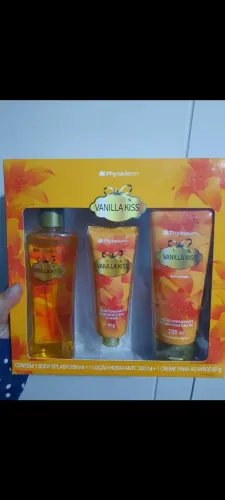 Kit de body splash e cremes Vanilla Kiss da marca Phytoderm, Novo