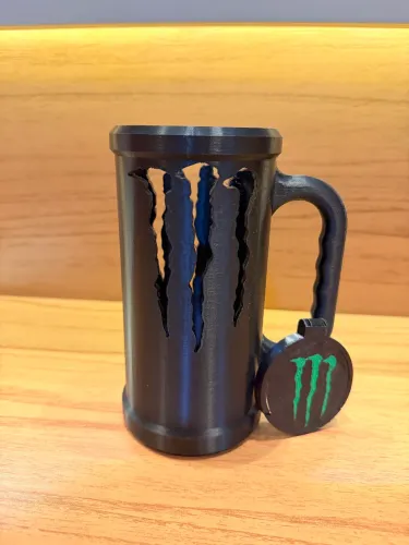 Porta lata energético Monster plástico 3D