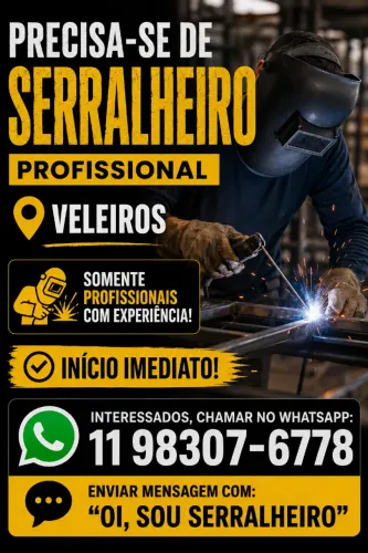SERRALHEIRO Diaria para trabalhar urgente