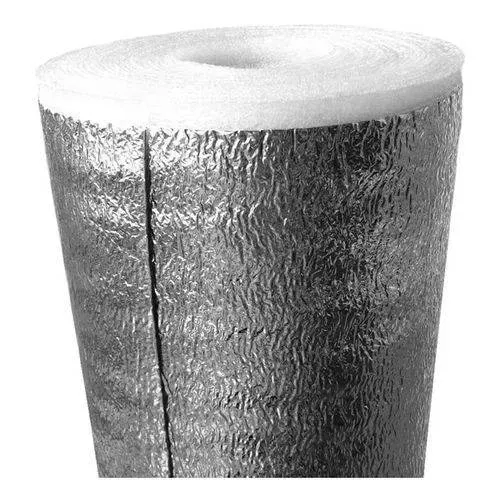 Manta térmica para telhados com espuma de polietileno + face refletora aluminizada