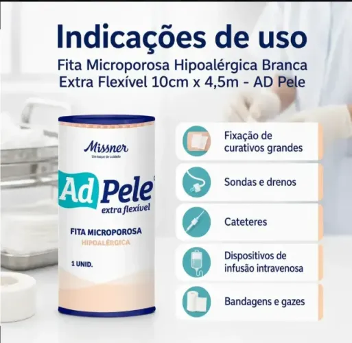 fita microporosa  esparadrapo missner