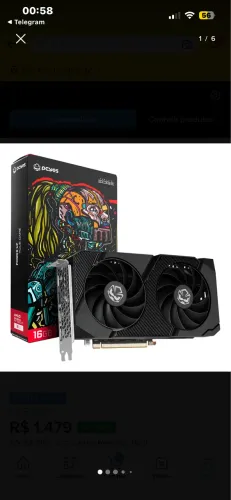 RX 7600XT 16GB NOVA COM NOTA