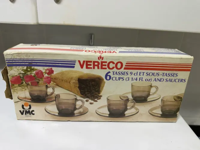 Xícaras vereco original sem uso na caixa