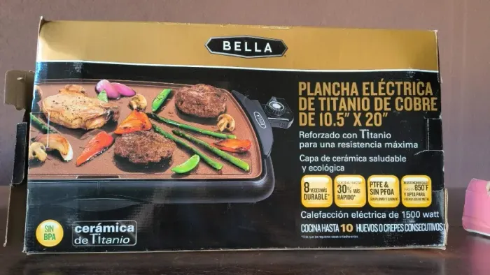 Plancha/Chapa Elétrica BELLA 1500W - Pouco Uso