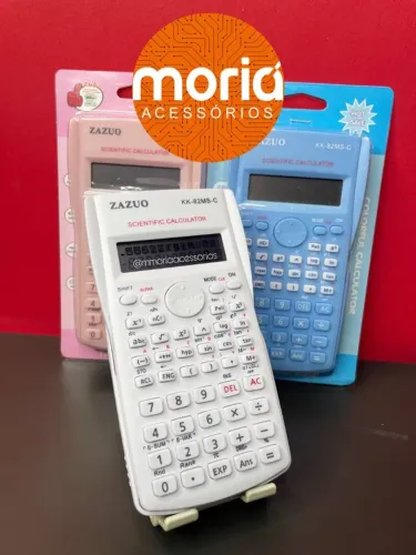 Calculadora Cientifica 82ms 240 Funções Display 2 Linhas com capa protetora Estudante