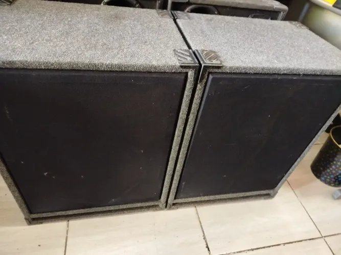 (PAR DE CAIXAS PASSIVAS PROF. DE FRENTE TRY-WAY 15" X 750W)