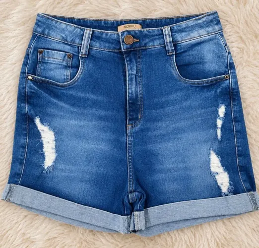 Shorts jeans feminino 