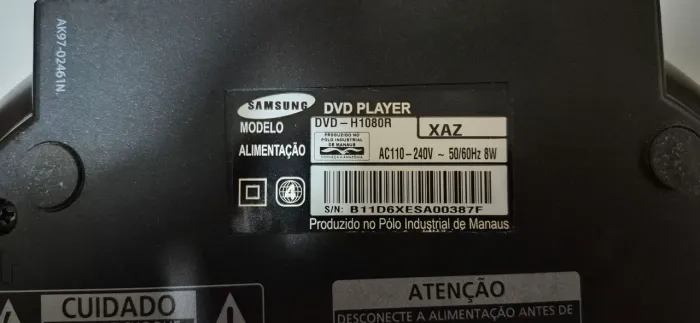 DVD PLAYER SAMSUNG H1080R