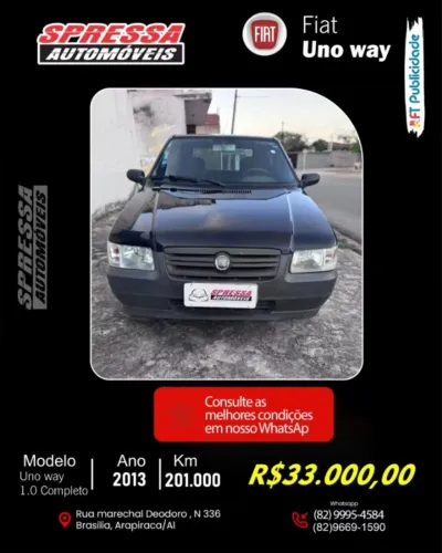 Fiat Uno Mille WAY Economy 1.0 F.flex 4P 2013